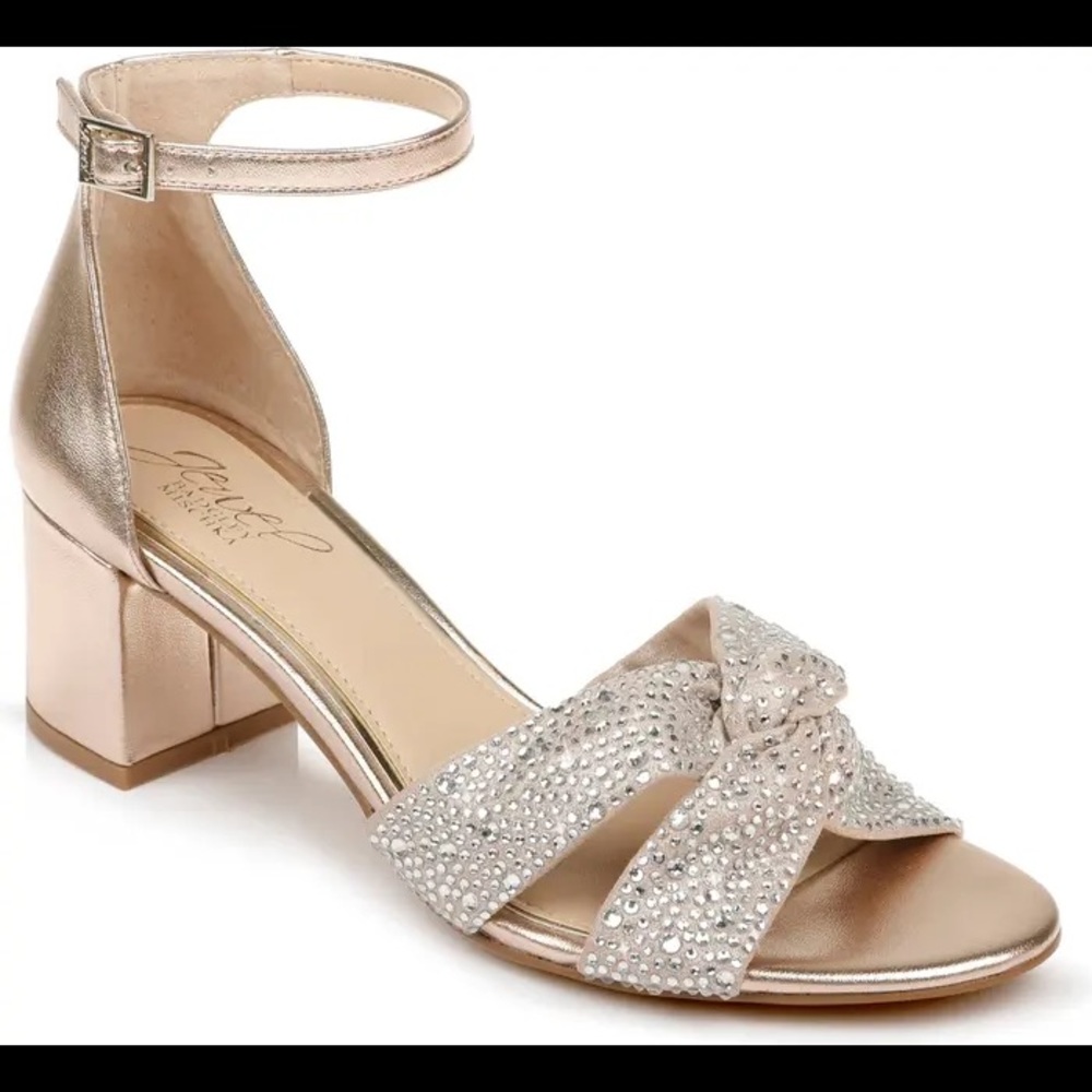 Badgley Mischka Rose Gold Heels